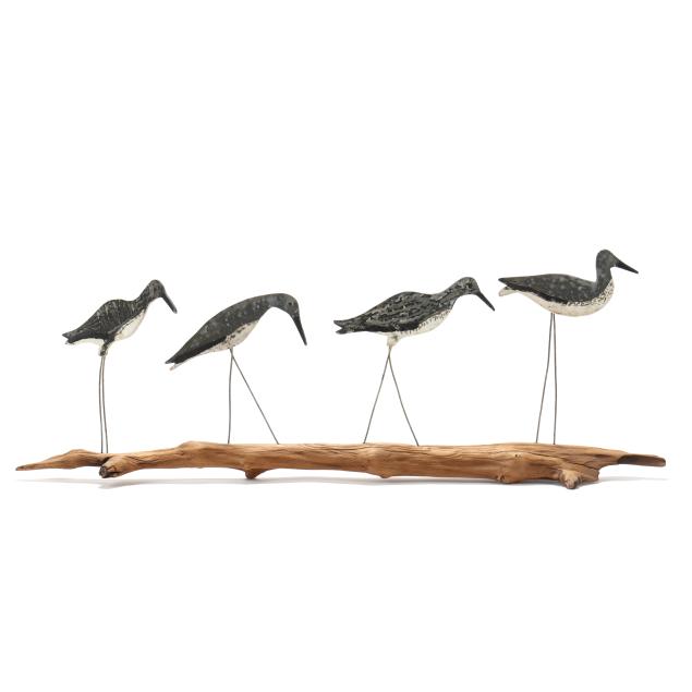 stanley-wahab-nc-1888-1967-published-four-yellowlegs-silhouettes-on-driftwood