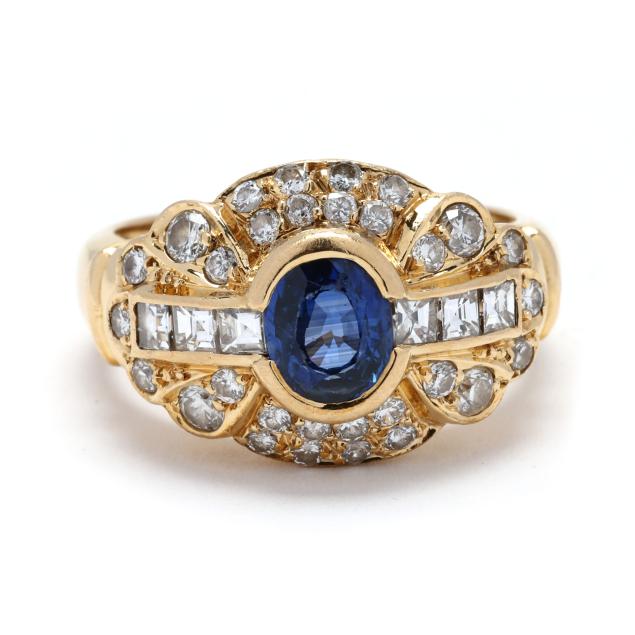 vintage-gold-sapphire-and-diamond-ring-france