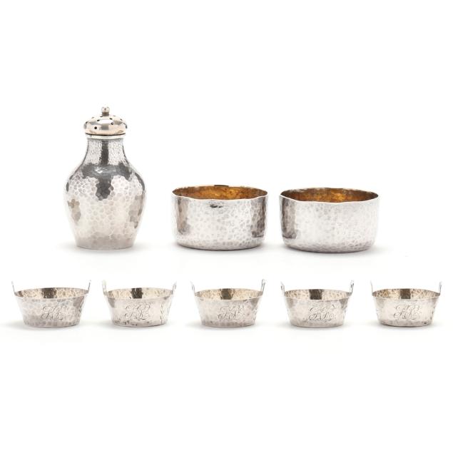 assortment-of-hammered-sterling-silver-salt-servers