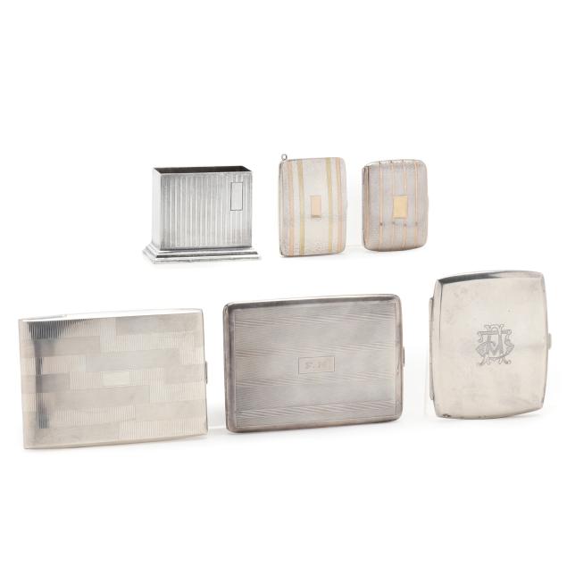 group-of-silver-cigarette-cases-and-match-safes