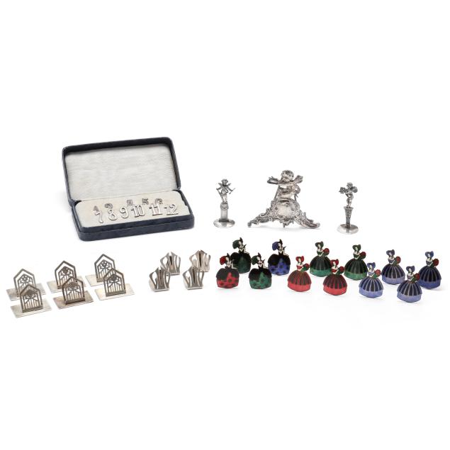 collection-of-silver-and-silver-plated-place-card-holders