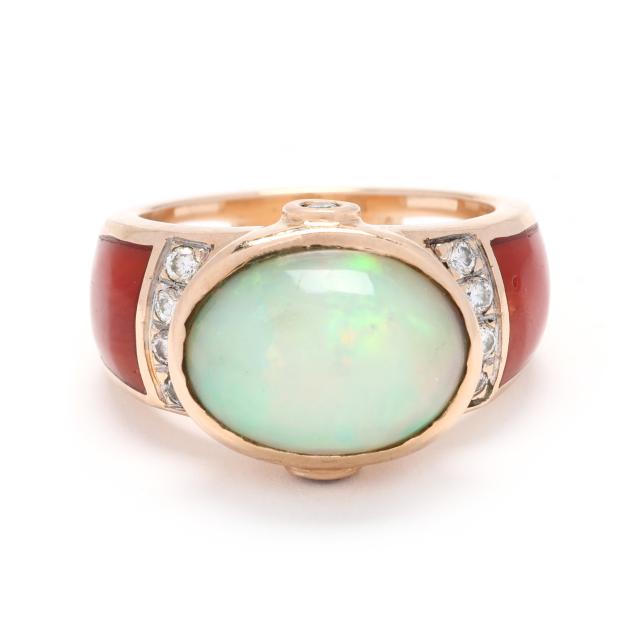 gold-opal-coral-and-diamond-ring-randy-polk