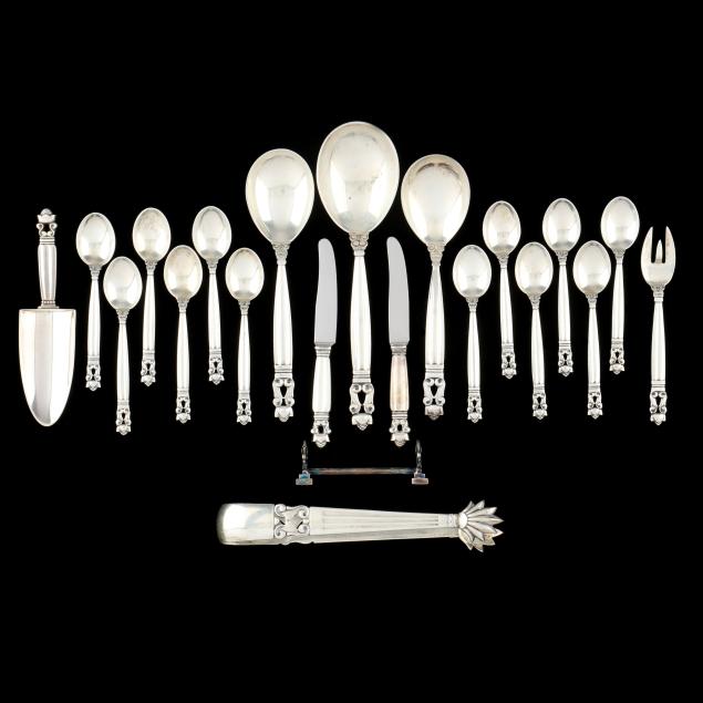 a-collection-of-georg-jensen-i-acorn-i-sterling-silver-flatware