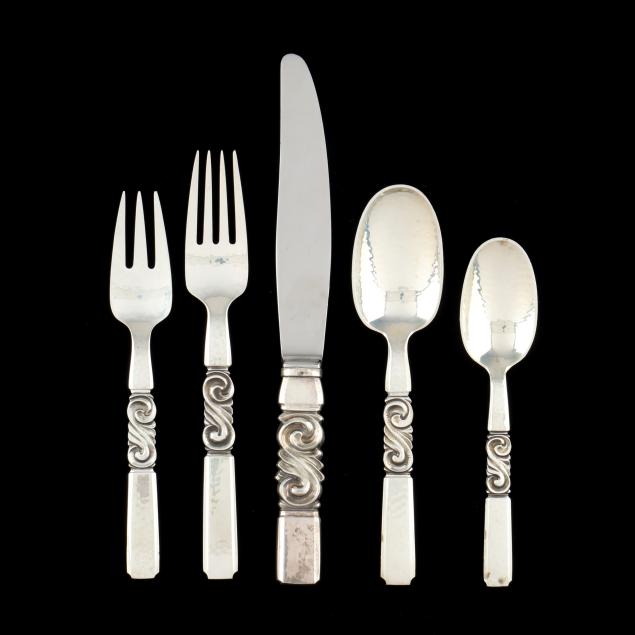 a-five-piece-georg-jensen-i-scroll-i-sterling-silver-place-setting