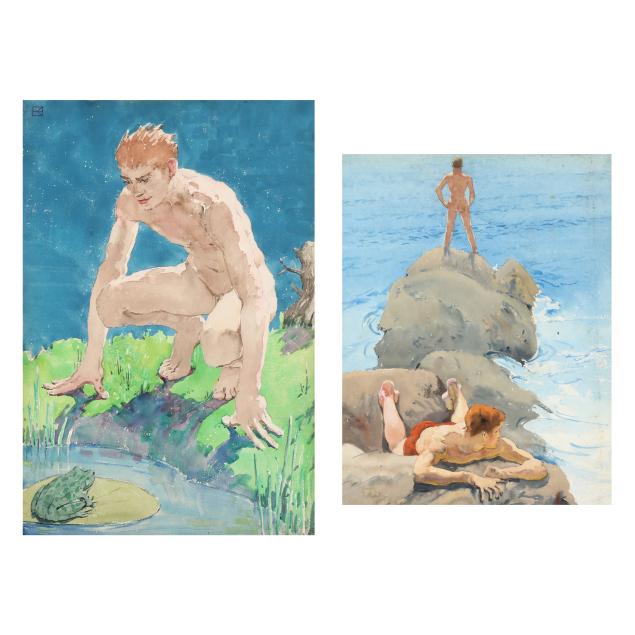 seward-hume-rathbun-american-1886-1966-two-nude-paintings