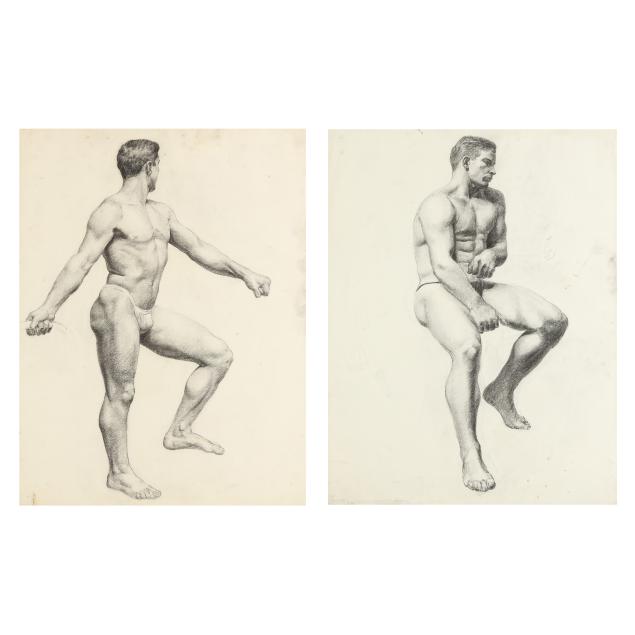 eleanor-patterson-mulliken-american-b-1910-pair-of-male-nude-studies