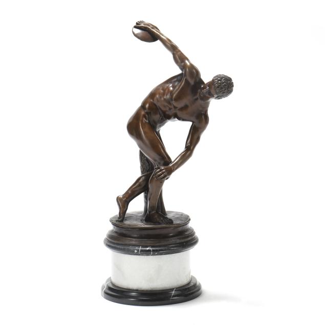 a-patinated-bronze-model-of-the-discobolus