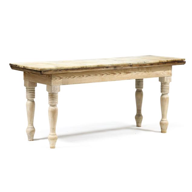 antique-pine-and-marble-slab-top-preparation-table