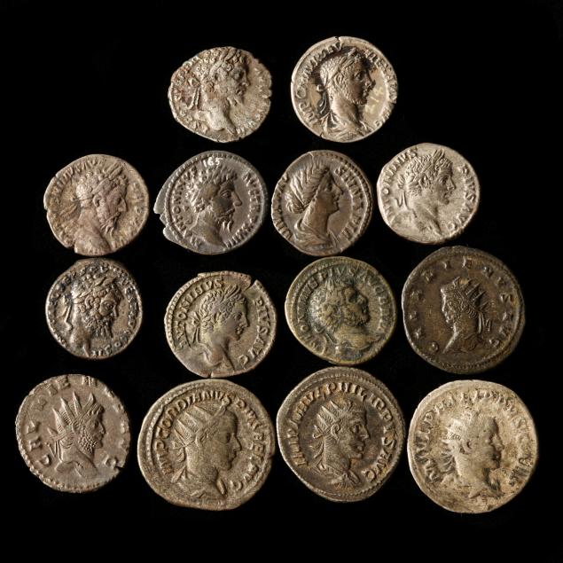 fourteen-14-2nd-and-3rd-century-a-d-roman-silver-coins