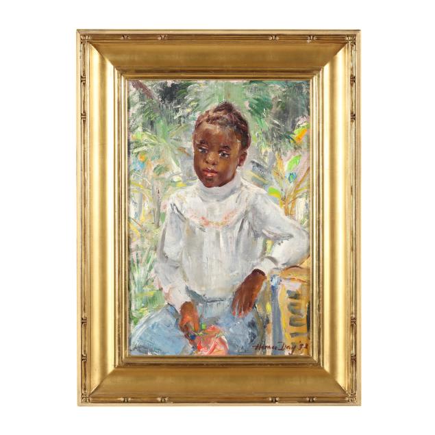 horace-day-american-1909-1984-portrait-of-a-young-girl