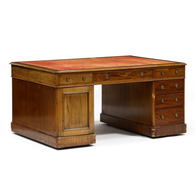 antique-english-mahogany-double-pedestal-partner-s-desk