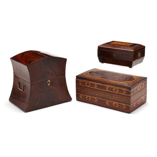 three-antique-english-inlaid-mahogany-boxes