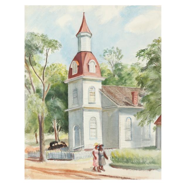 american-school-20th-century-church-scene-with-figures