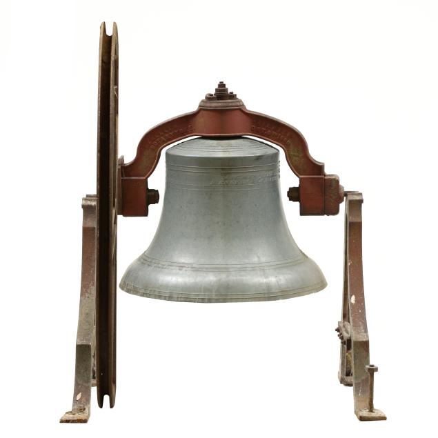 massive-meneely-foundry-bronze-bell-with-durham-north-carolina-fire-station-interest