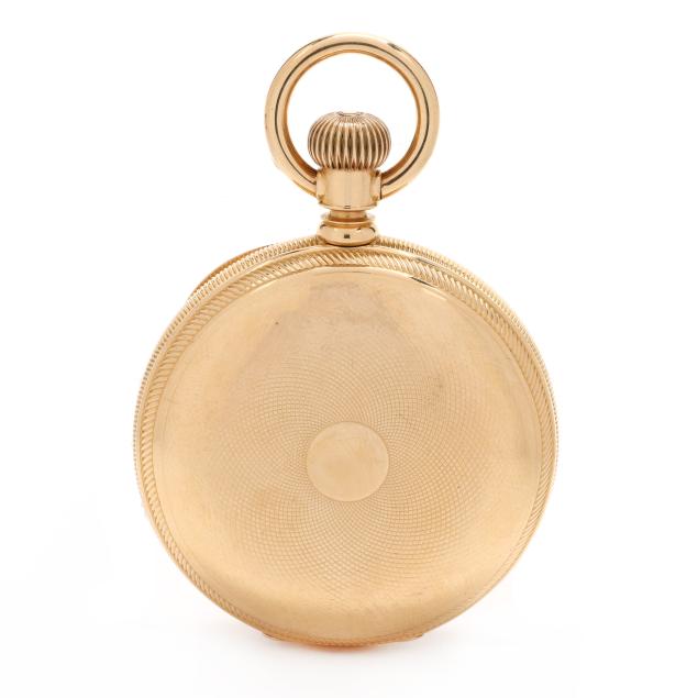 antique-gold-hunter-case-pocket-watch-waltham