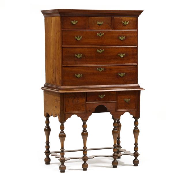 new-england-william-and-mary-flat-top-highboy