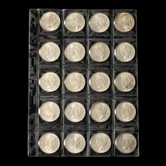 twenty-20-uncirculated-1923-p-peace-silver-dollars