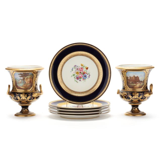 french-porcelain-mantel-vases-and-plates