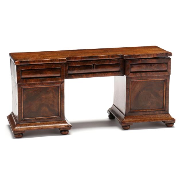 a-william-iv-mahogany-tea-caddy-in-the-form-of-a-sideboard