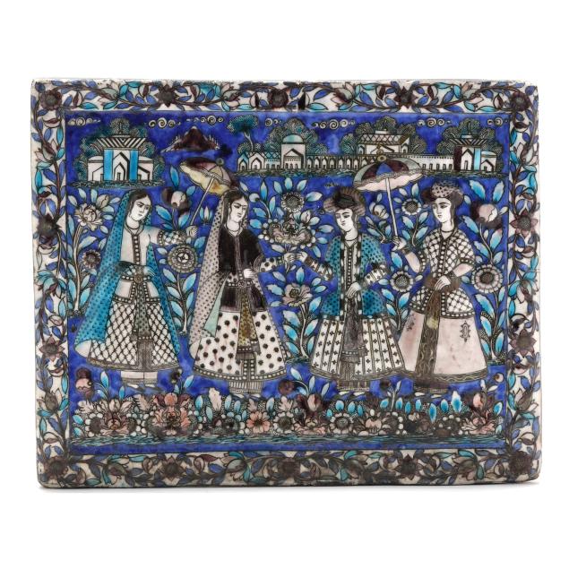 a-qajar-moulded-pottery-tile