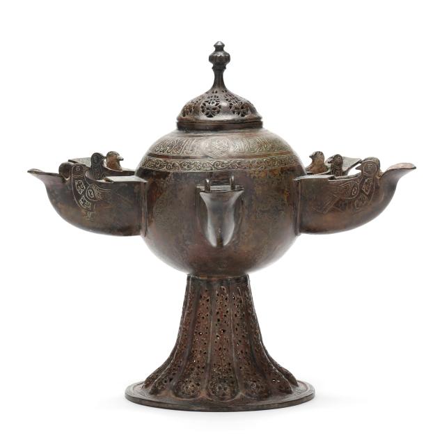 a-persian-five-nozzle-bronze-oil-lamp