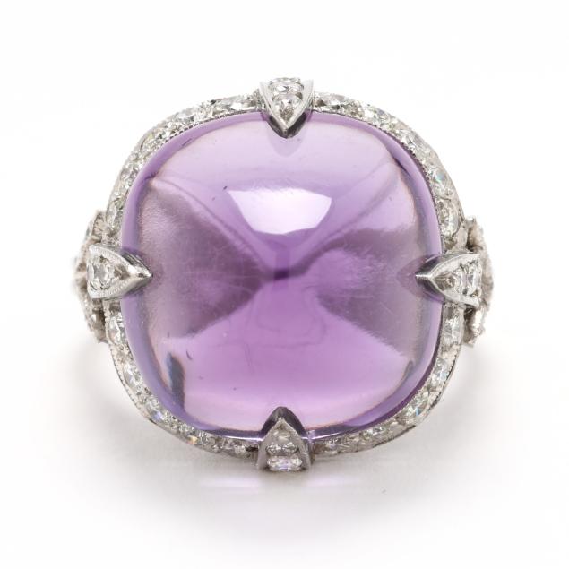 platinum-amethyst-and-diamond-ring