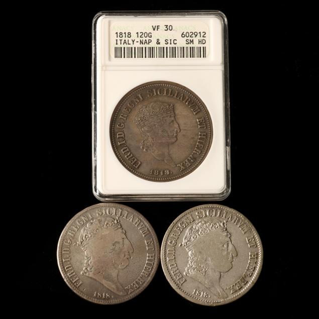 naples-and-the-two-sicilies-three-1818-silver-crowns-of-ferdinando-i