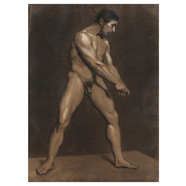 continental-school-late-19th-century-academic-male-nude-study