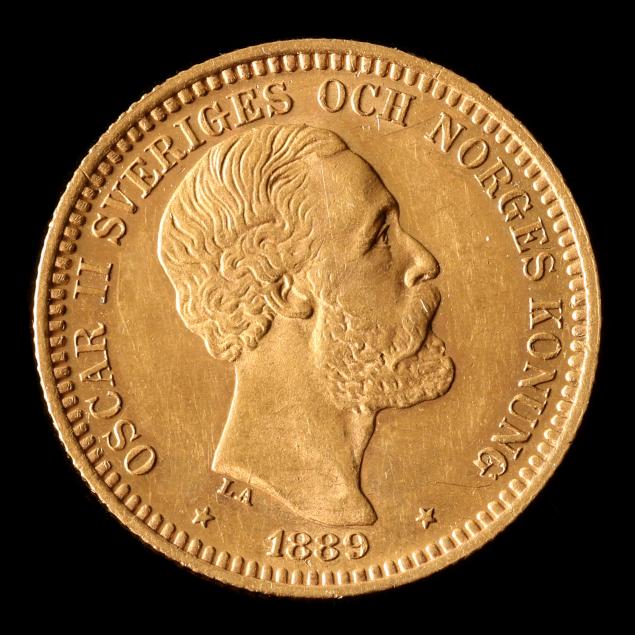 sweden-oscar-ii-1889-gold-20-kroner