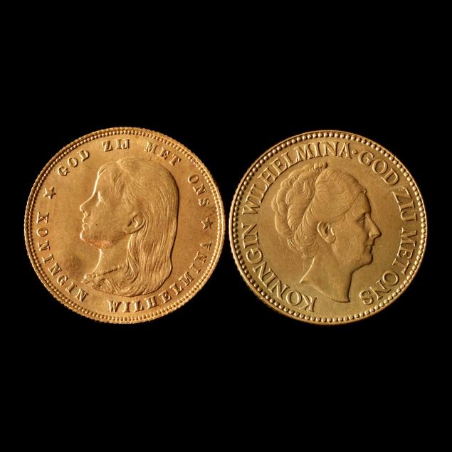 lot-of-two-2-netherlands-gold-10-gulden