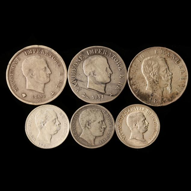 six-6-italian-coins-spanning-over-a-century