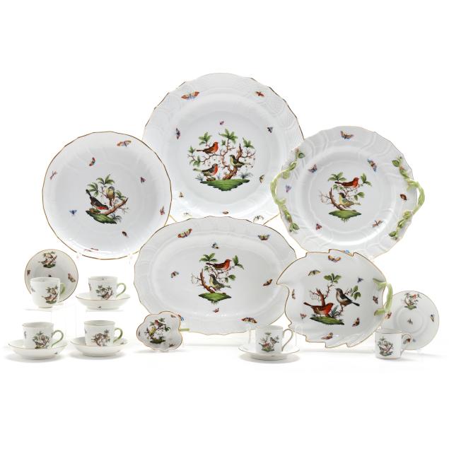 a-selection-of-18-herend-tableware-i-rothschild-bird-i