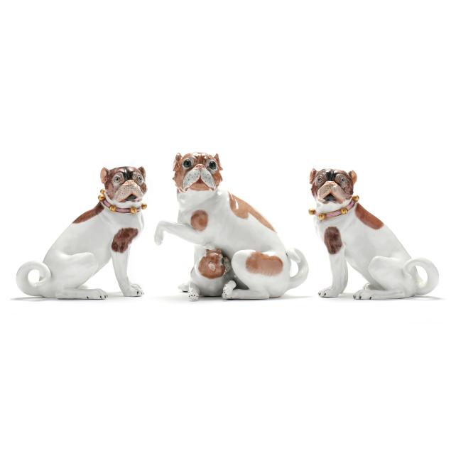 three-carl-thieme-dresden-porcelain-pug-dogs