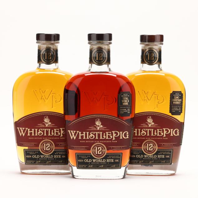 whistlepig-rye-whiskey-in-glass-decanter-bottles