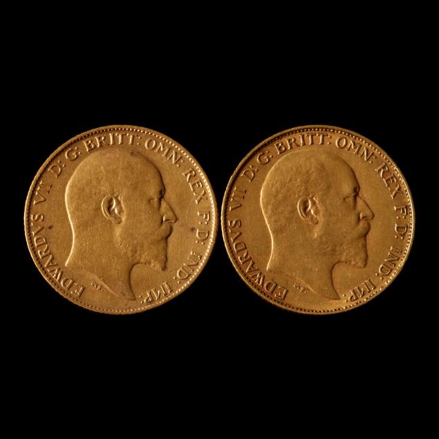 great-britain-edward-vii-two-gold-half-sovereigns