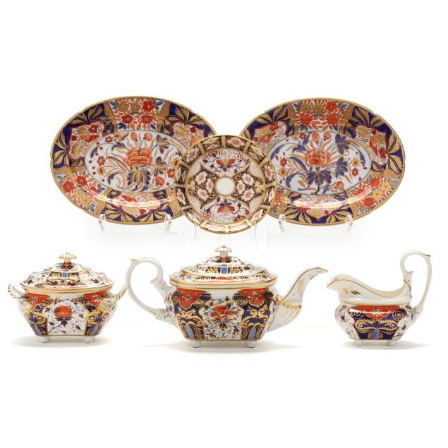 a-six-piece-group-of-antique-imari-pattern-china