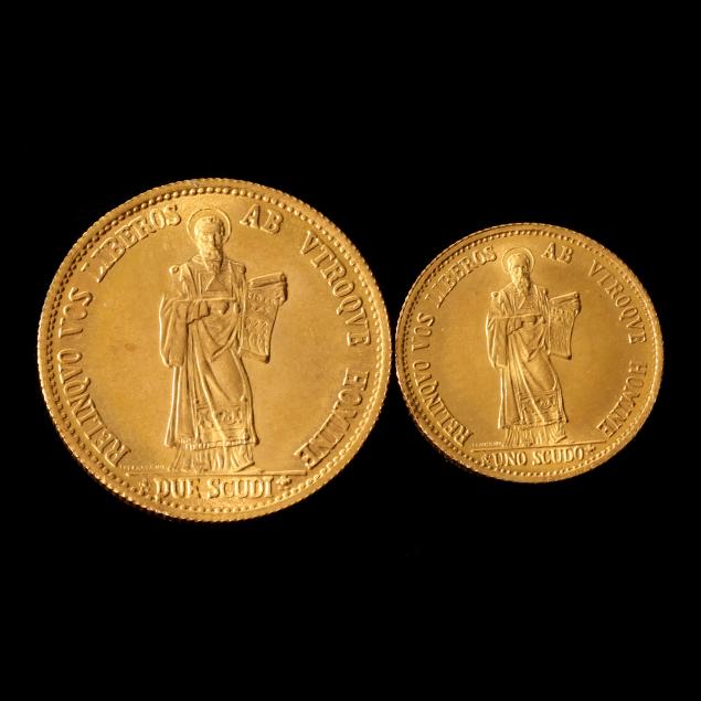 san-marino-1974-boxed-set-of-two-2-commemorative-gold-coins