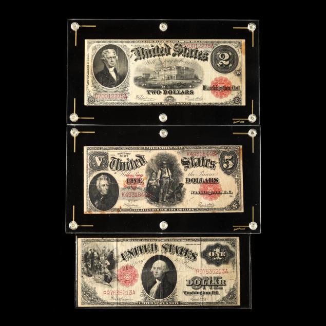 three-3-early-20th-century-united-states-notes