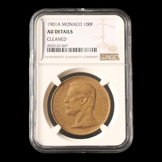 monaco-1901a-100-francs-ngc-au-details-cleaned