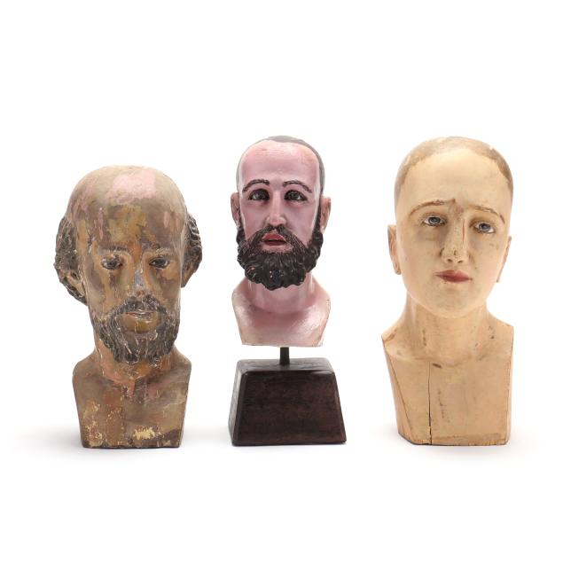 spanish-colonial-school-three-polychromed-heads-of-saints