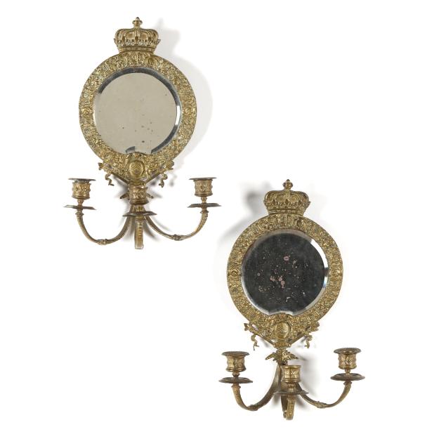 a-pair-of-french-bronze-crown-girandole-mirrors