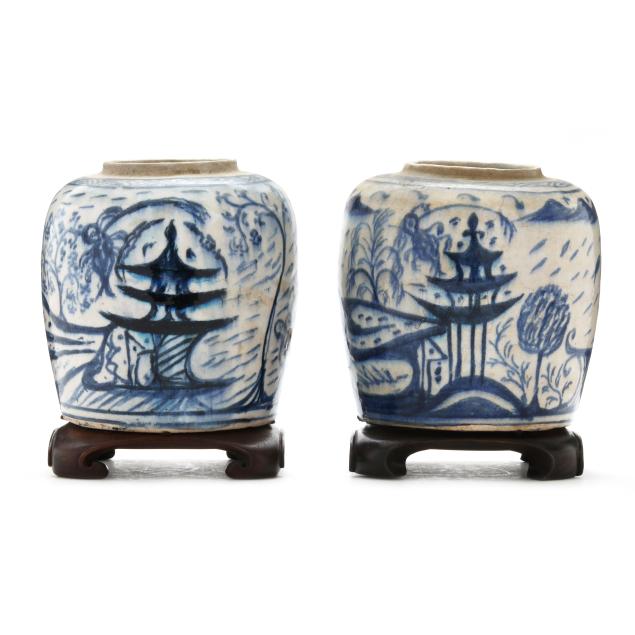 a-pair-of-chinese-style-blue-and-white-ginger-jars