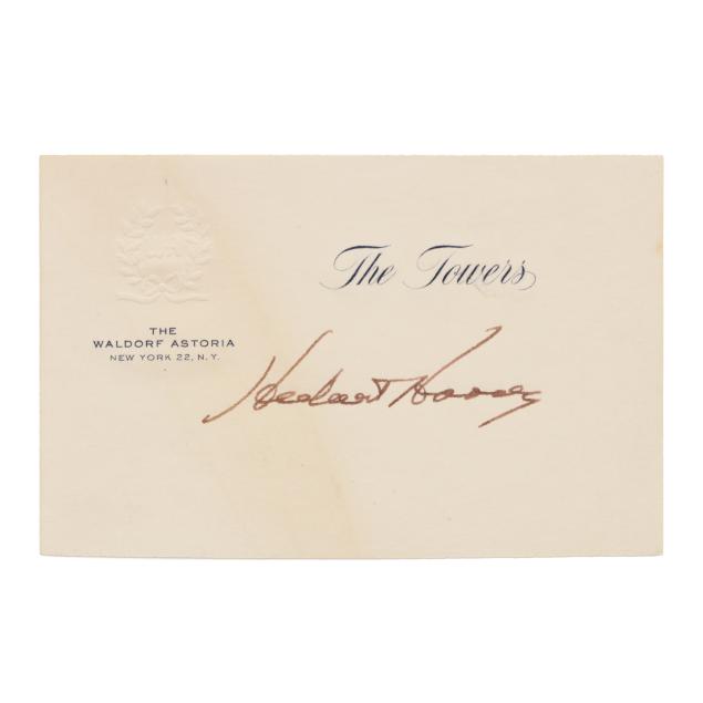 herbert-hoover-signed-card