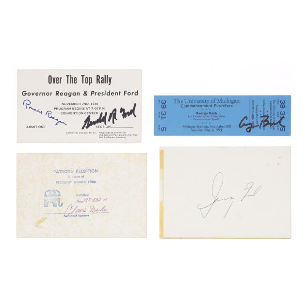 four-signatures-of-three-late-20th-century-republican-presidents