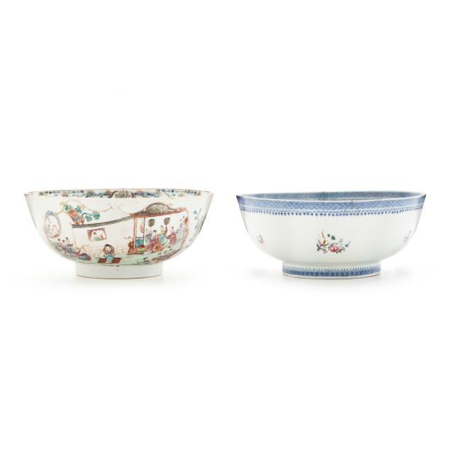 two-chinese-export-porcelain-punch-bowls