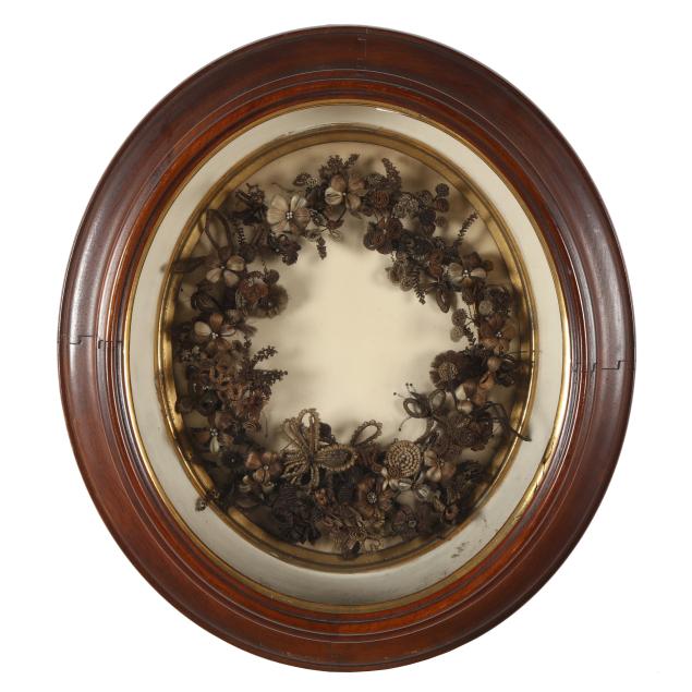 framed-victorian-memorial-hair-wreath