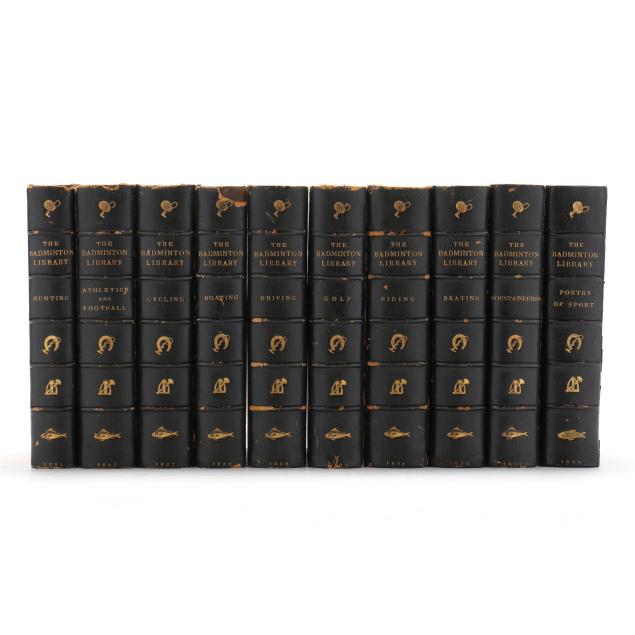 ten-first-edition-badminton-library-books-deluxe-small-paper-edition