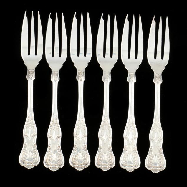 six-sterling-silver-i-kings-i-fish-forks-retailed-by-bailey-banks-biddle-co