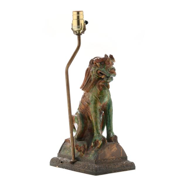 a-chinese-sancai-glazed-lion-roof-tile-lamp