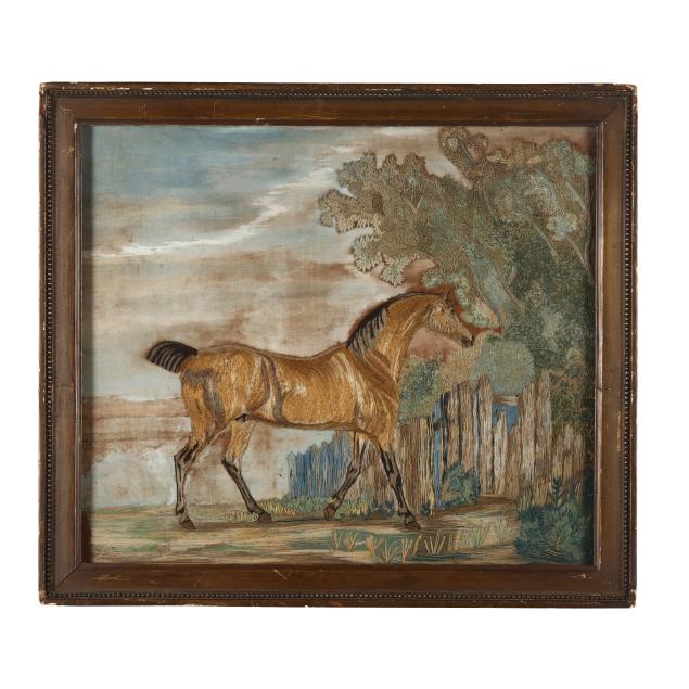 framed-needlework-of-a-horse